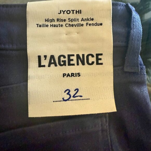 Jyothi High Waist Split Ankle Skinny Jeans L'AGENCE New Size M/L - Picture 8 of 8